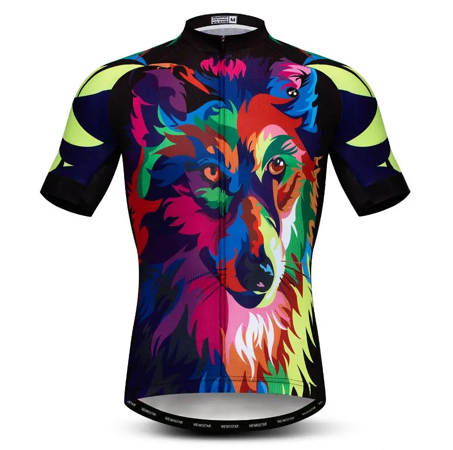 3D Roar Wolf велосипедная майка мужская Ropa Ciclismo с коротким рукавом велосипедная Одежда для езды на велосипеде летняя велосипедная одежда Maillot Ciclismo - Цвет: 1