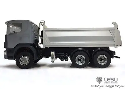 LESU 1/14  6x6 Metal Hydraulic Dumper RC Sca Truck Model ESC Servo DIY Tmy   TH02022