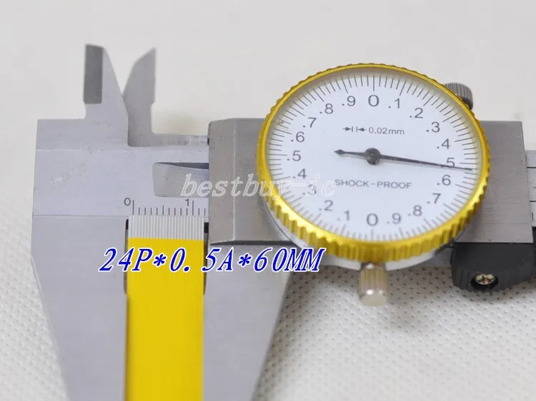 

printer cable 0.5mm Spacing + 60mm Length +24P A / same direction line Soft wire FFC Flexible Flat Cable 24P*0.5A*60MM
