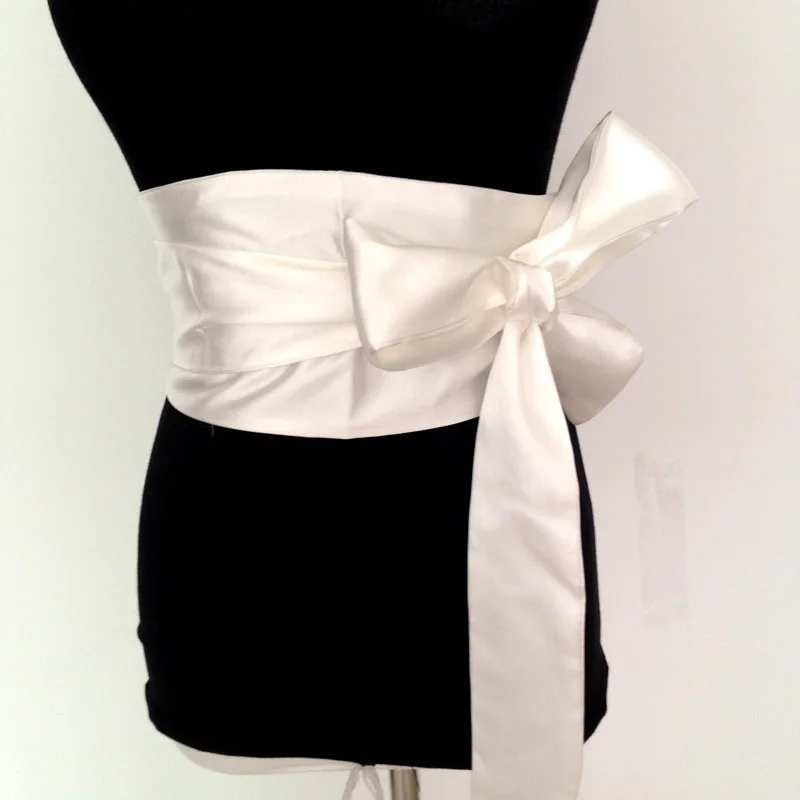 wide satin sash