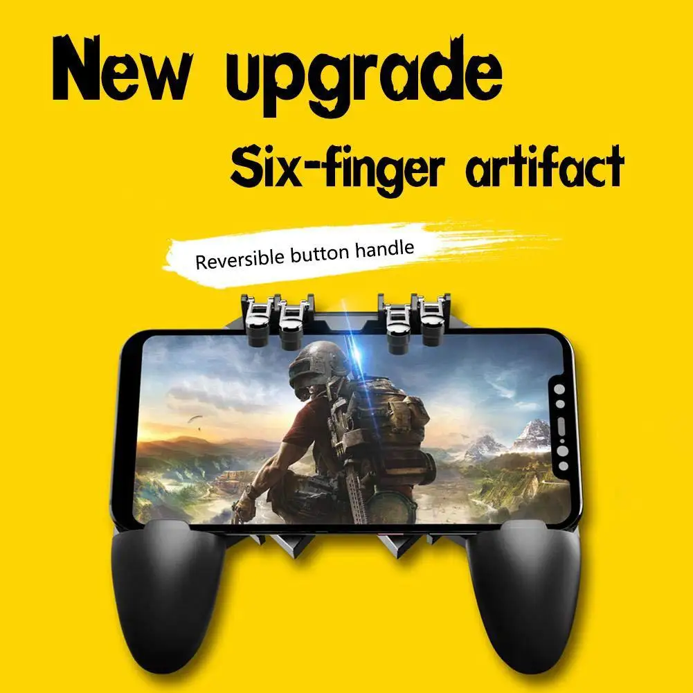  Kuulee AK66 Six-Finger Artifact Trigger Button for Pubg Controller mobile Handle Cooling Handle 201