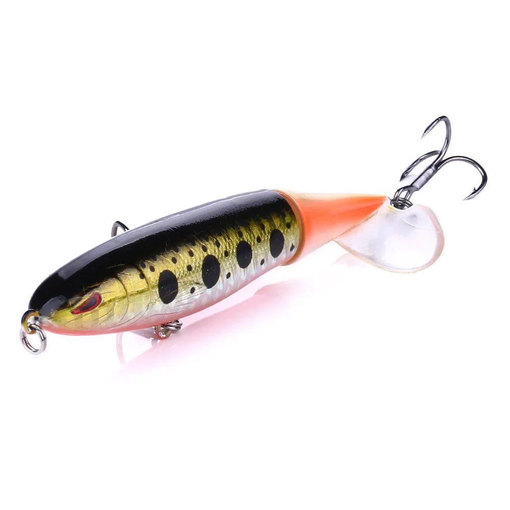 Iscas de Pesca Isca de Pesca Hélice Girar Cauda Macia 13g - 10 cm Hard Bait Artificial Flutuante Natação Água Lápis Atacar 8 Pcs 7 Cheap Iscas artificiais