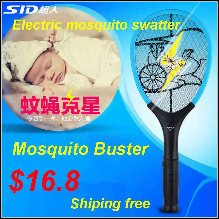 [RedStar]Electric mosquito swatter AA battery Mosquito racket straps