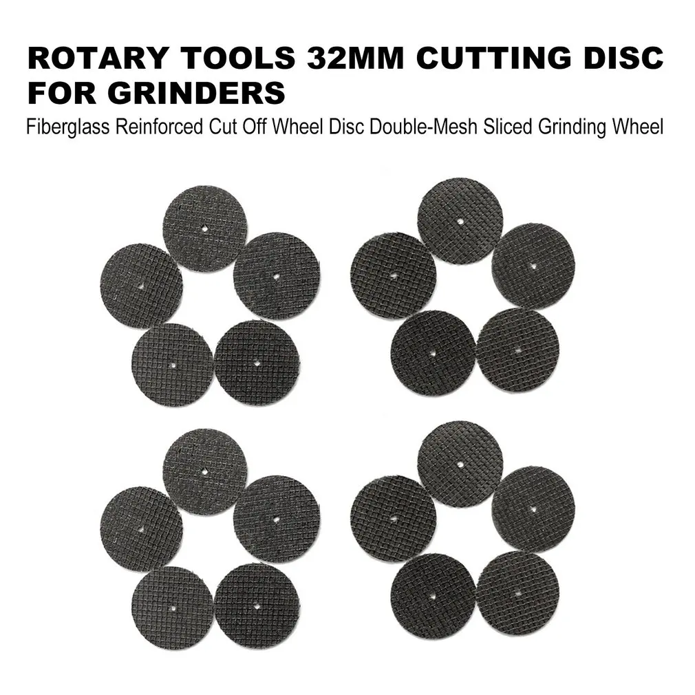 Роторные инструменты 32 мм режущий диск для шлифовальных машин армированный стекловолокном абразивный диск с двойной сеткой нарезанное