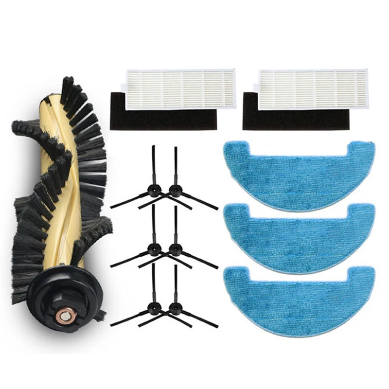

Filter+Brushes+Mop+Sponge For Ecovacs Deebot Cen663 Cen664 Dm82 Vacuum Cleaner