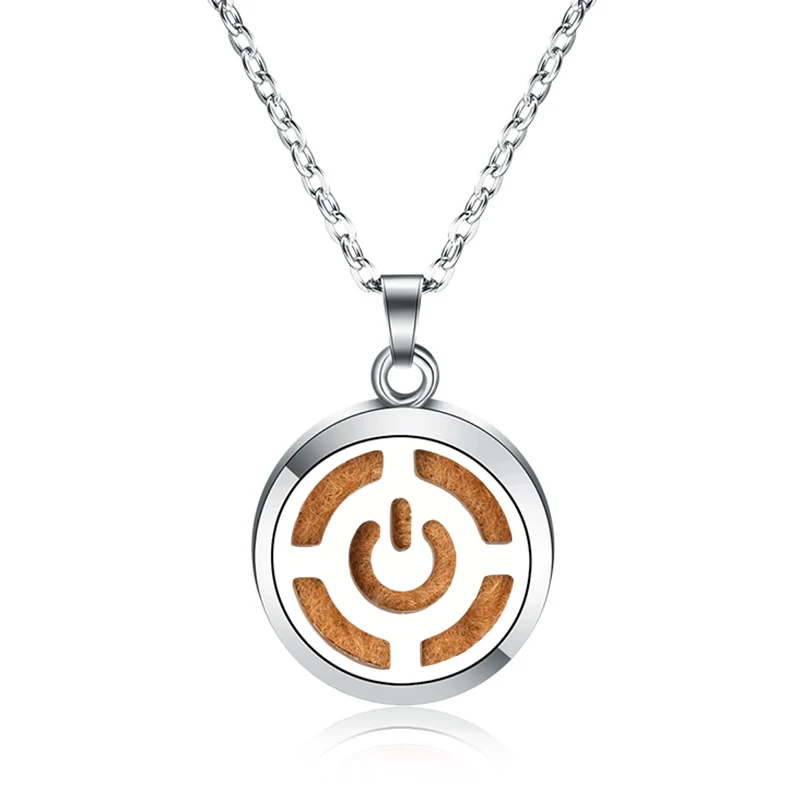 

2019 Aroma Diffuser Switch Pendant Stainless Steel Magnetic Necklace Perfume Essential Oil Diffuser Aromatherapy Lockets Jewelry