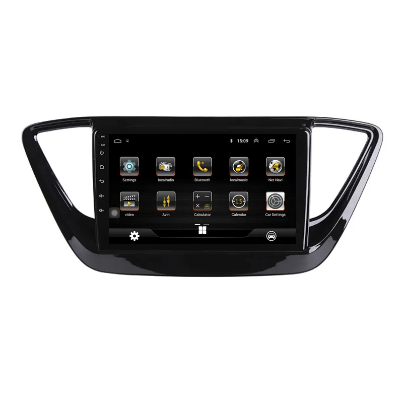 Sale 2.5D Android 8.1 Car DVD GPS For Hyundai Verna Solaris 2017 2018 2019 Car Radio Video Player head unit Navigation with wifi BT 17