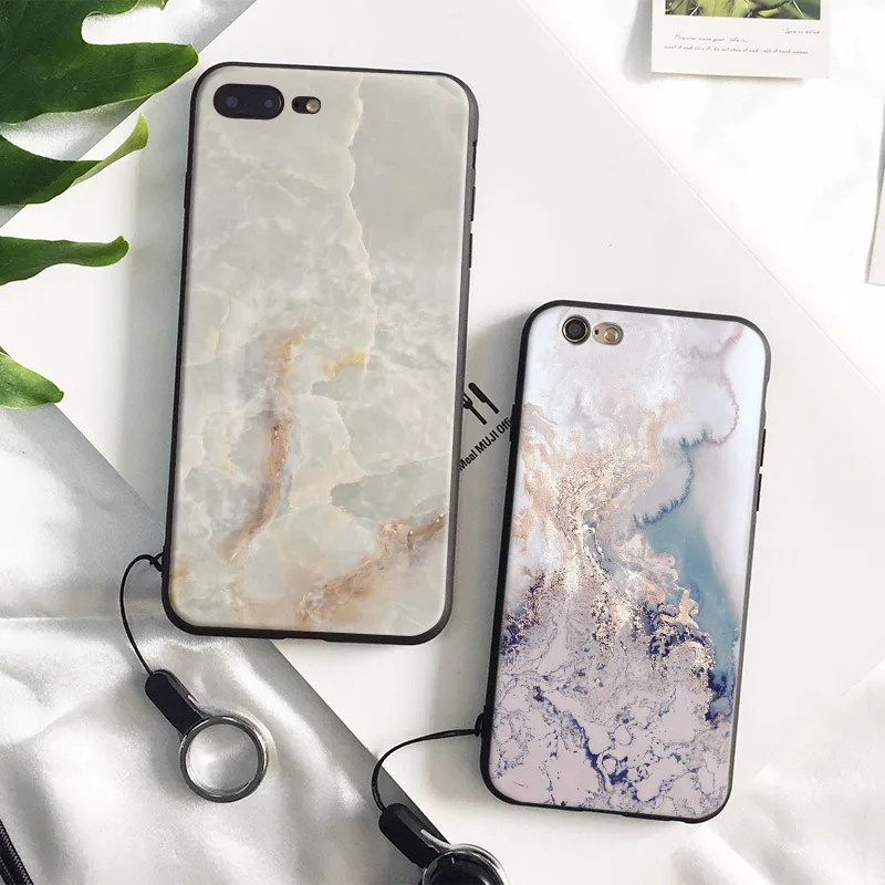 

Beautiful Marble Pattern Nature Tpu Soft Silicone Phone Case Cover Shell For Apple IPhone 6 6S 6Plus 6sPlus 7 7Plus 8 8Plus X