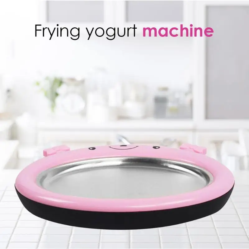 

2019 New Mini Cartoon Ice Cream Maker Fried Yogurt Machine Summer Cool Ice Make Ice Cream Roll Machine For Kids Dropship