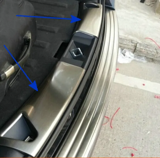 

for Jeep Patriot 2011-2015 stainless steel inner rear bumper guard plate trim 2pcs