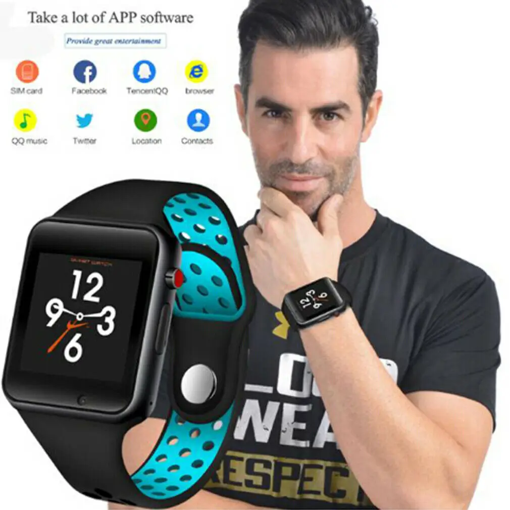 

Newest M3 Bracelet Bluetooth Smart Watch Phone Mate SIM Card Pedometer For Android IOS iPhone Samsung