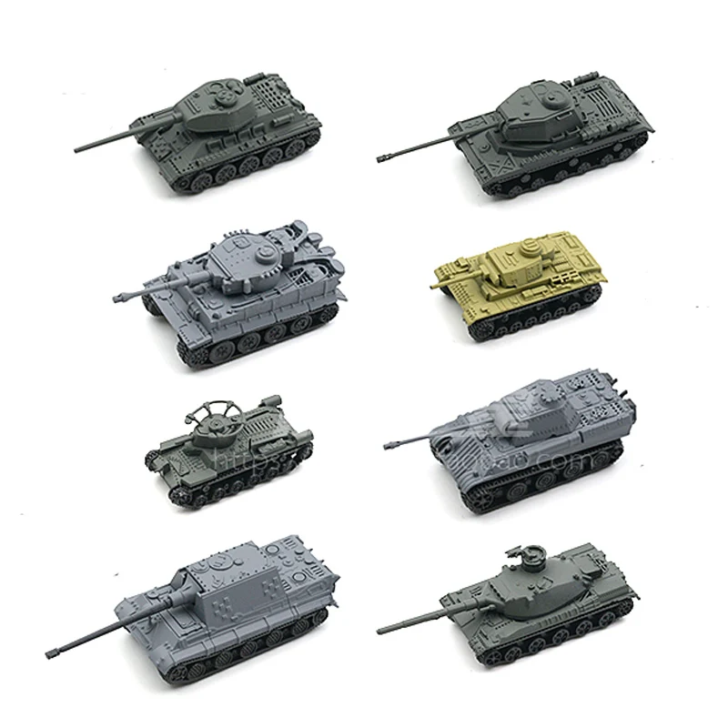 Модель сборки танка Второй мировой войны 1:144 tiger T34 бронированный автомобиль panzer I