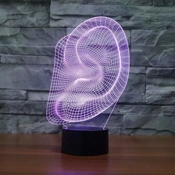 3D Ушная лампа для иллюзии изменение света мальчиков подарочные игрушки