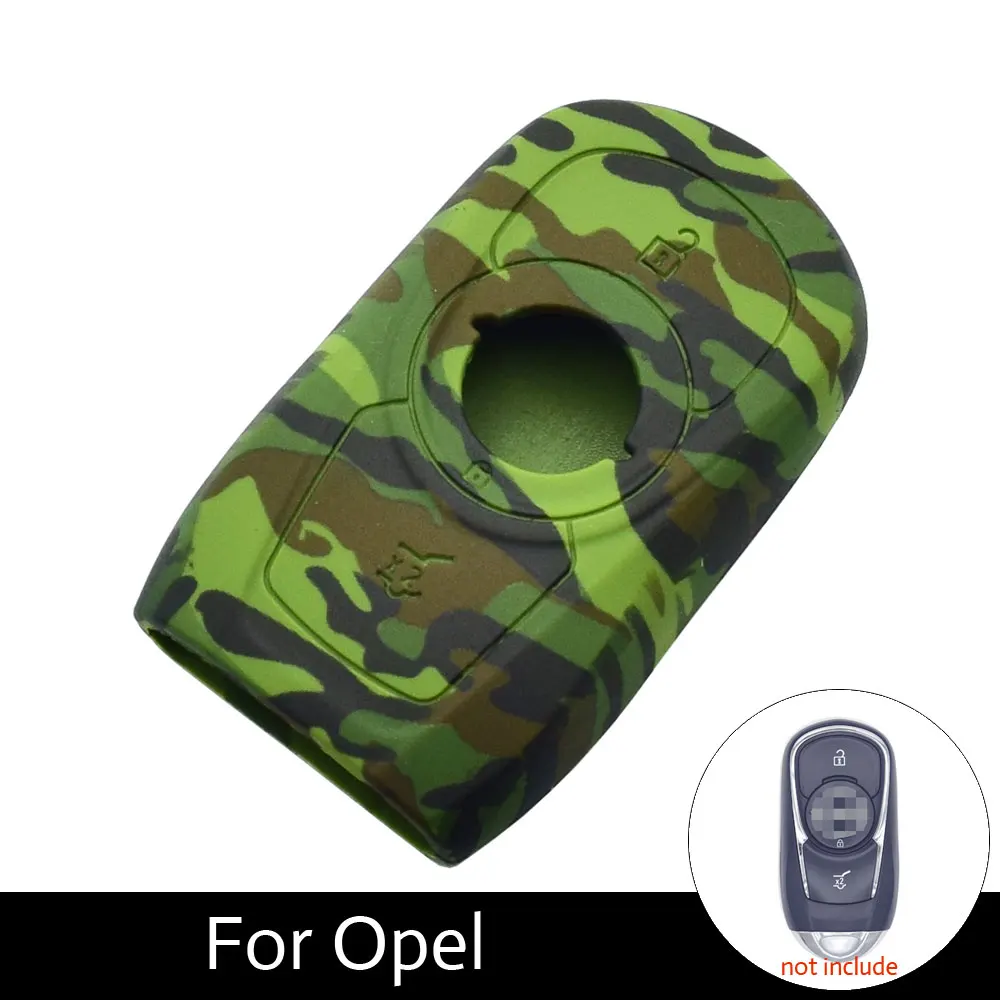 

ATOBABI Silicone Car Key Protection Case Cover For Opel Mokka Zafira Combo 3 Buttons Smart Keys Silicone Car Key Cover Case