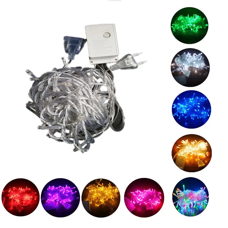 

New Garland LED String Light 220v 10M 20M 30M 50M Valentine's Day Christmas Wedding Party Outdoor Decoration Lights Chain