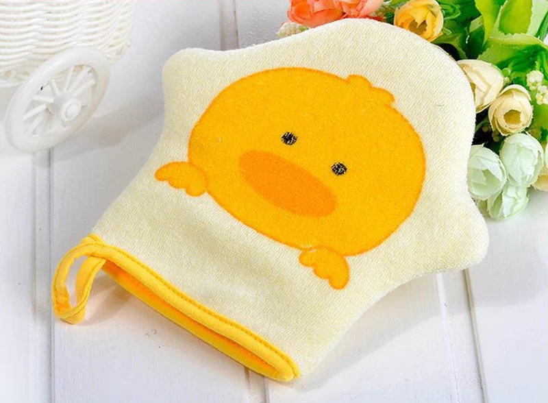 cute baby spugna da bagno del fumetto super soft spazzola di cotone strofinare asciugamano guanti da