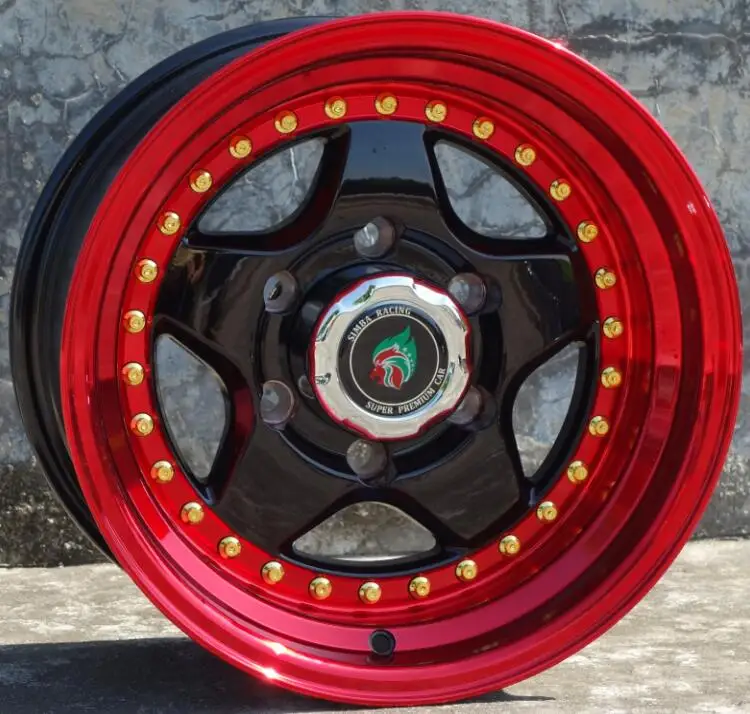 

Bear 15 Inch 15x8.0 4x100 4x114.3 Car Alloy Wheel Rims