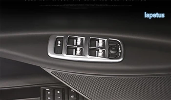 

Lapetus Inner Car Door Armrest Window Glass Lift Button Panel Decoration Frame Cover Trim For Jaguar XE 2016 - 2019 / ABS Matte