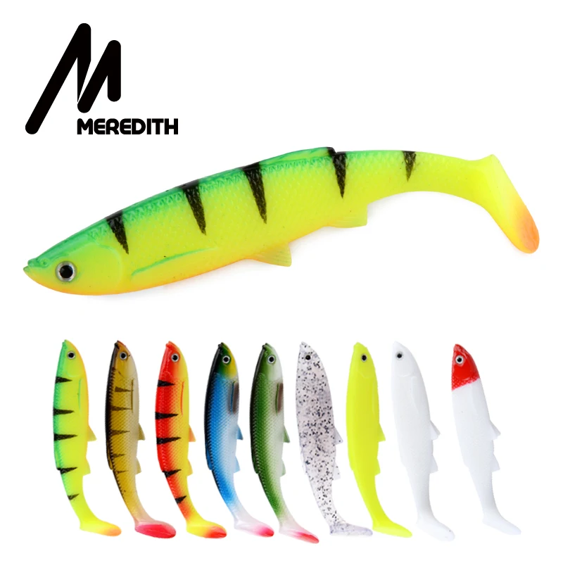 MEREDITH 4,7" Bleak Paddle Tail 14,5 г 4 шт 120 мм мягкие приманки для рыбалки 3D глаза T Tail искусственные приманки пластиковые приманки для ловли щуки