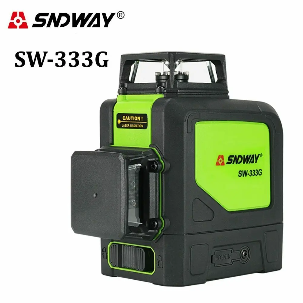 

SNDWAY SW-333G Laser Level 3D/12 lines Vertical Horizontal High precision