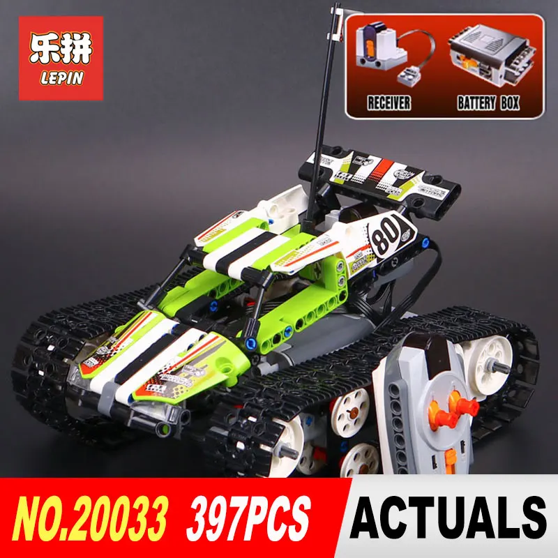 

Lepin 20033 397pcs Technic Series Remote Control caterpillar vehicles Building Blocks Bricks Educational Toys Model with 42065