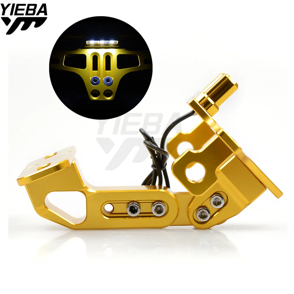 Motorcycle Mount Bracket Fender Eliminator Number Plate Frame Holder with Light for KAWASAKI ZX-6R ZX-10R ZZR1400 Z750 Z750S