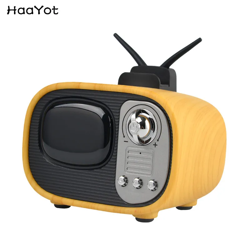 HAAYOT Portable TV Design Mini Stereo Sound Speaker Mobile