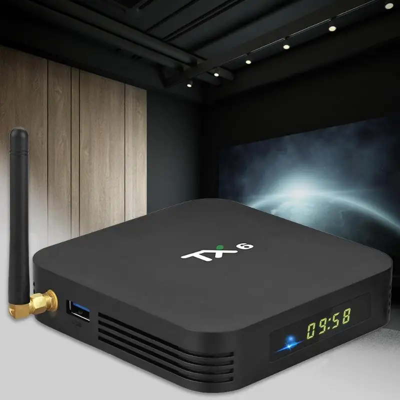 ТВ приставка Tanix TX6 Allwinner H6 на Android 9 0 5 в пост. Тока/2 А Wi Fi BT4.1 поддержка 4K 2 + 16 ГБ/4 32