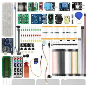 

New Starter Kit for Arduino UNO R3,Self-grouping Module With Retail Box