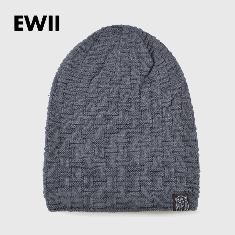 Brand Male Female Autumn And Winter Hats Worn Bonnet Thick Warm Cap Knitted Caps Men And