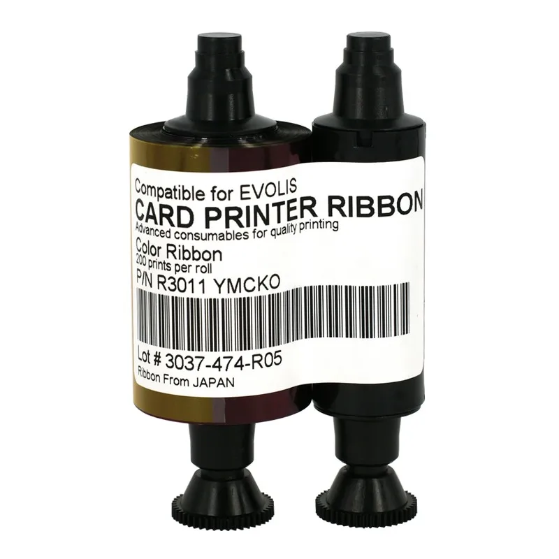 Ymcko Card Printer Ribbon | R3011 Evolis Ymcko Ribbon | Color Ribbon ...