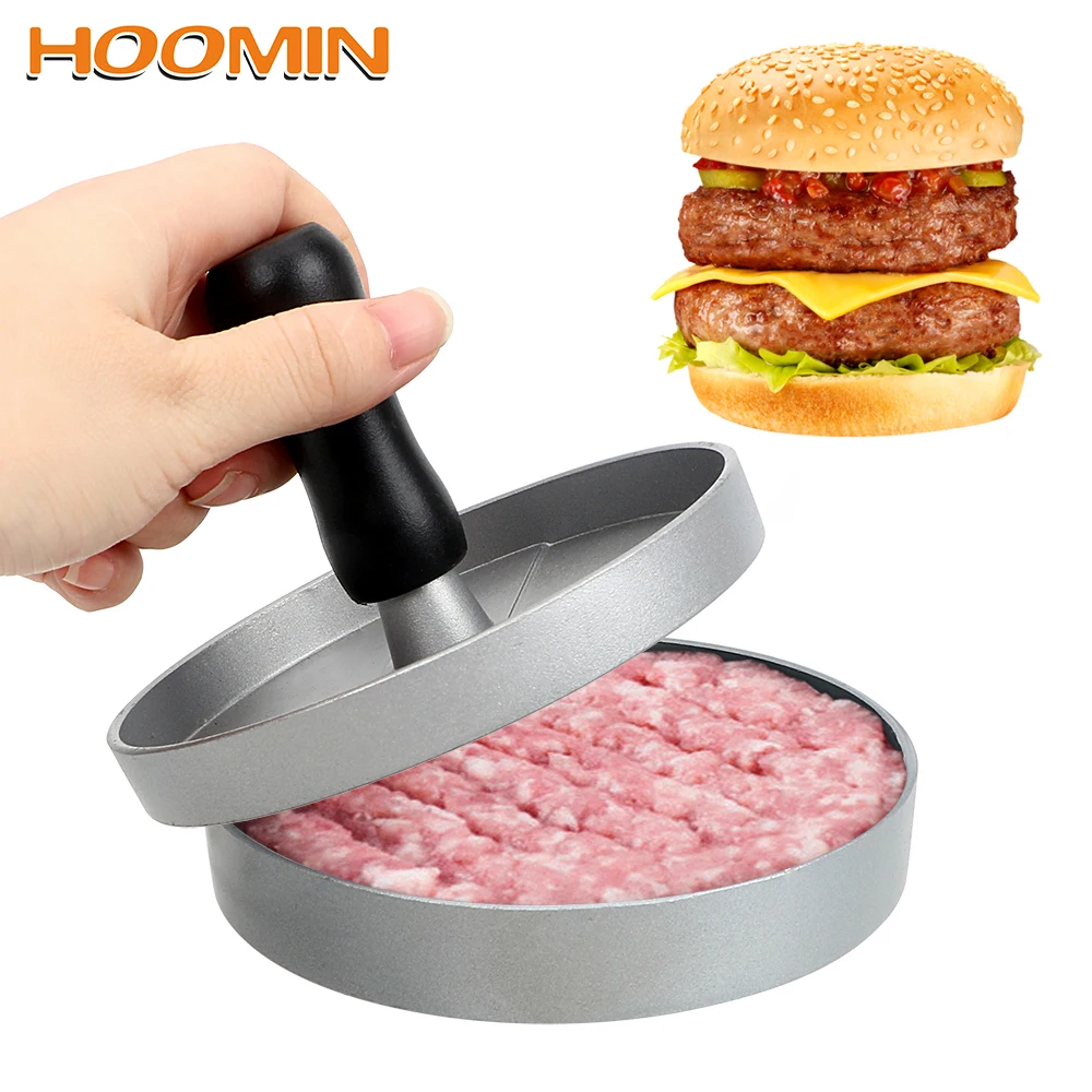 

HOOMIN 3 in 1 Hamburger Patty Maker Aluminum Alloy Non-stick Burger Meat Press Kitchen Tools Cooking Tools Gadgets