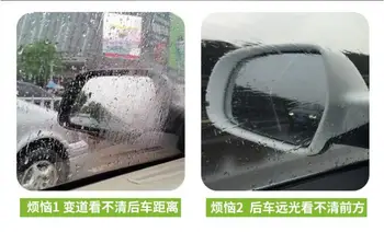 

2Pieces Rainproof Car Rearview Mirror Film Anti-fog Sticker FOR kia rio volvo passat b7 audi a4 jeep renegade subaru seat leon