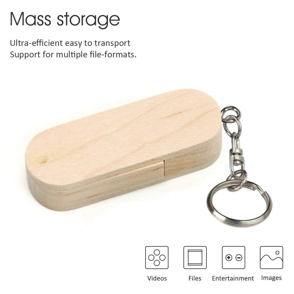 LEIZHAN USB карта памяти Флеш накопитель 32 ГБ Woonden флеш брелок 64 Гб Флешка 16 8 usb ключ 4