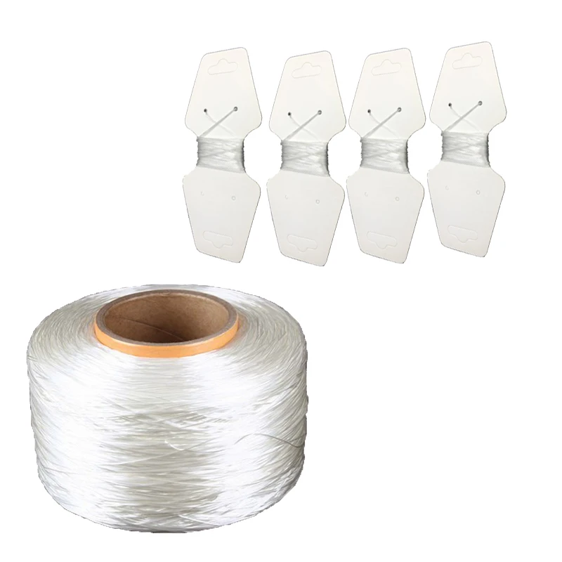 

15M/Roll White Stretch Cord Elastic Line 1mm Beading Wire/String/Thread for bead jewelry making Bracelets Necklace Wholesale