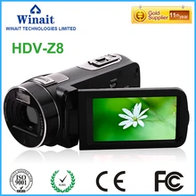 New Style Professional Camcorder Digital Video Camera HDV-Z8 3.0″ 1080P 5.1MP CMOS Sensor Anti-Shake Face And Smile Detection