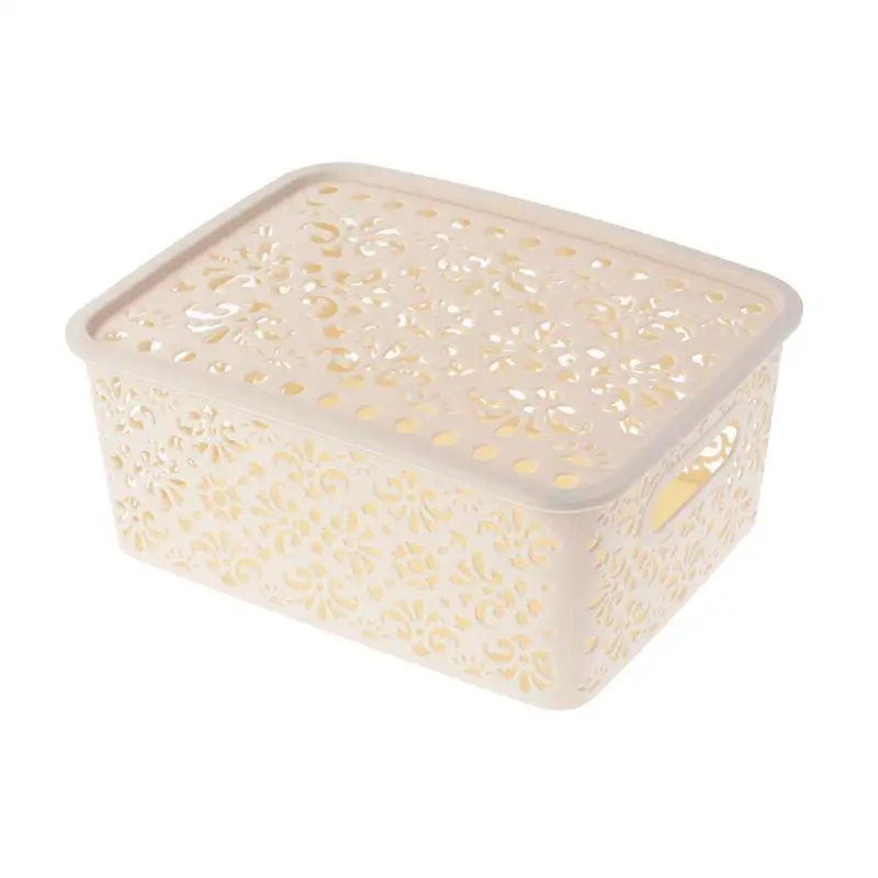 OUNONA Hollow Underwear Bra Storage Box Drawer Closet Organizers Boxes For Scarfs Socks Desktop Cosmetic Sundries Finishing Box OUNONA Hollow Underwear Bra Storage Box Drawer Closet Organizers Boxes For Scarfs Socks Desktop Cosmetic Sundries Finishing Box