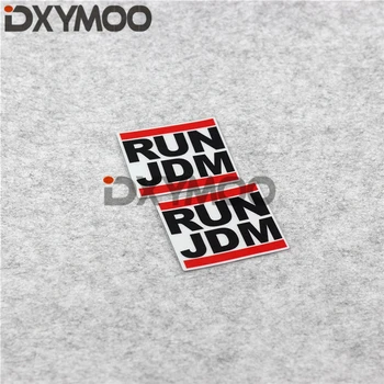 

2PCS Reflective Motorcycle Stickers Japan Osaka RUN JDM Style Auto Window Decals 8x7cm