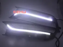 July King LED Daytime Running Lights DRL Yellow Turn Signals Light, LED Fog Lamp case for VW PASSAT B7 2011~14 1:1, Replacement