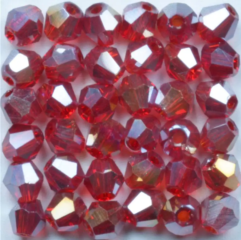 100pcs/Bag Grade AAA 4mm 5301 Seed Bicone Bead Wholesale 4 mm Bicone Roundlle Glass Crystal Beads 30 Color Pick 
