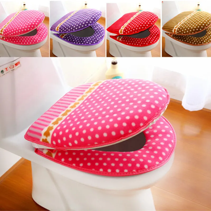 Buy Winter Warm Toilets Super Soft Suede Toilet Seats