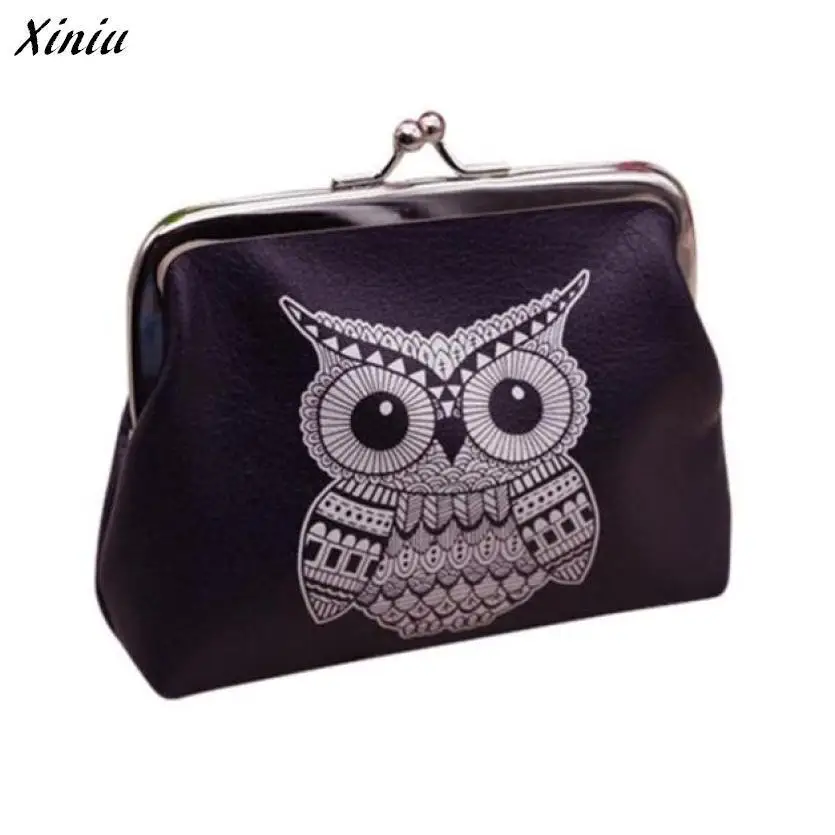 

Womens Coin Purse Owl Printed Wallet Card HolderClutch Handbag Monedero Mujer #2415