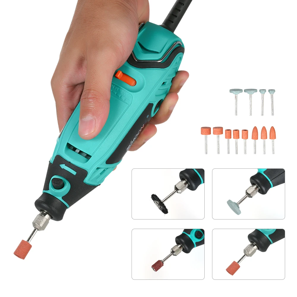 195pcs Power Tools Electric Mini Drill Rotary Grinder Polishing