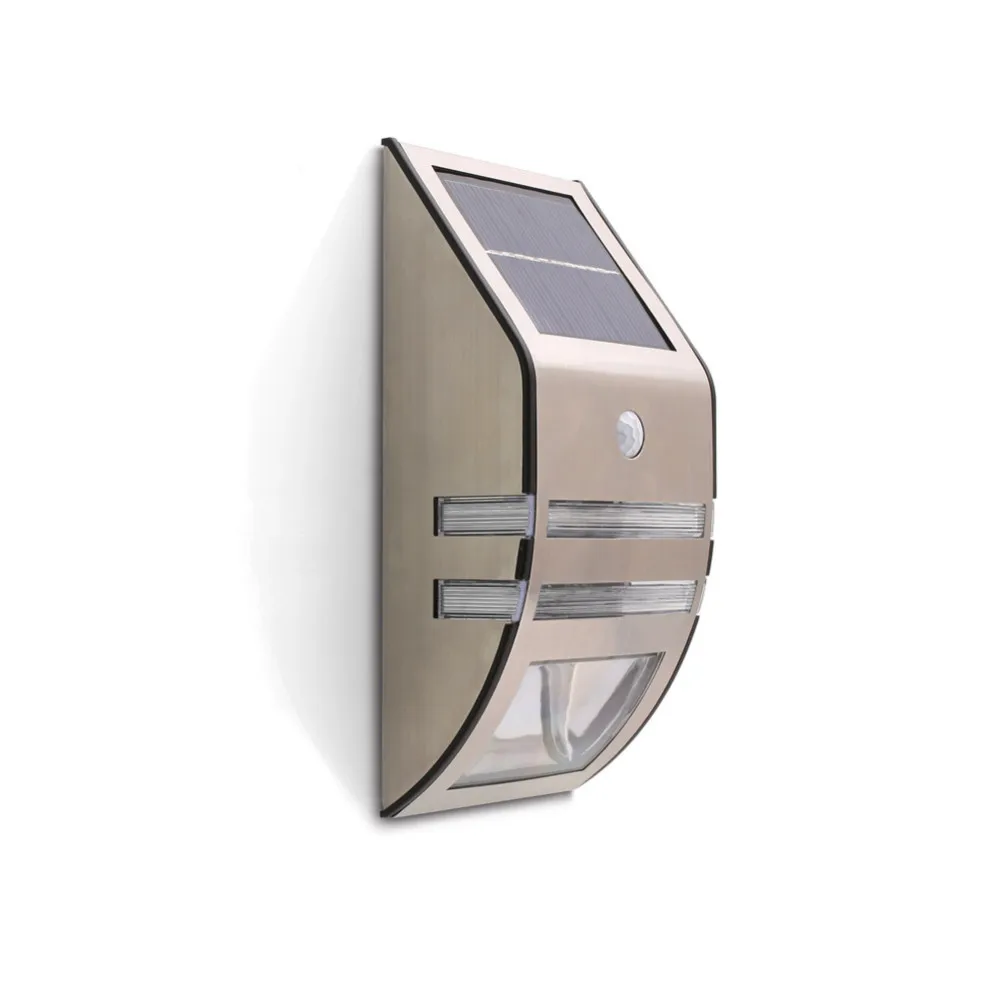 

Solar Powered Motion Light Weatherproof Outdoor Waterproof Wireless Security Lamp Wall Step Patio Deck Yard Stairs Landscape
