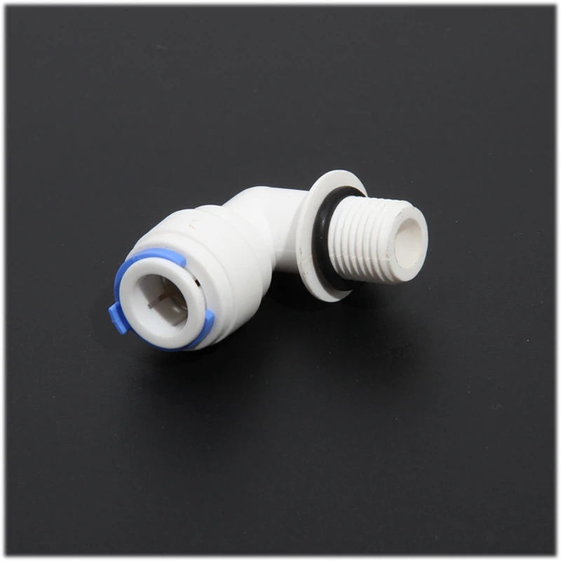 

3/8 inch to G1/4 inch male thread od hose connection  bsp elbow  quick connector ro water aquarium system connector fitting