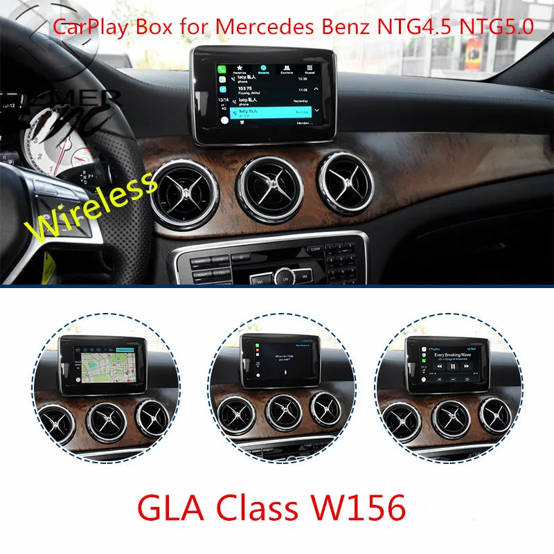 Free Shipping Aftermarket Wireless Carplay Smart Box for Mercedes Benz GL ML W166 GLAW156 GLC W253 GLE GLK NTG4.5 NTG5.0