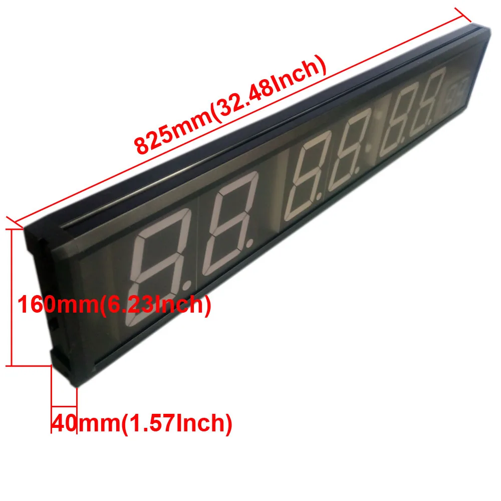 Freight free 4'' 8Digits LED Countdown Clock Workout Timer For Garage Home Gym Crossfit Training EMOM Tabata Fitness Timer