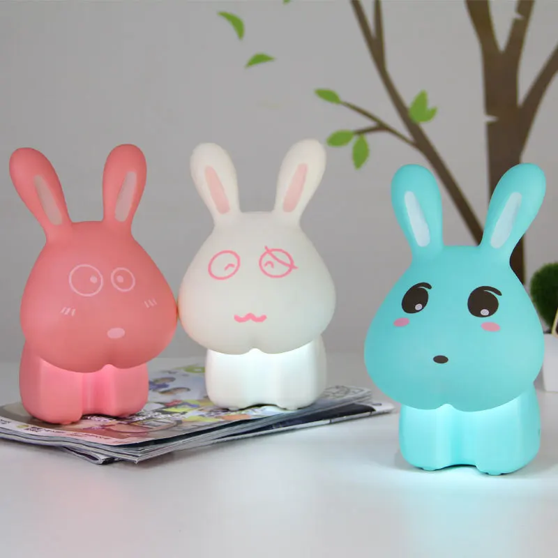 Freedom Star Usb Rabbit Rechargeable Table Lamp Kawaii Rabbit Led