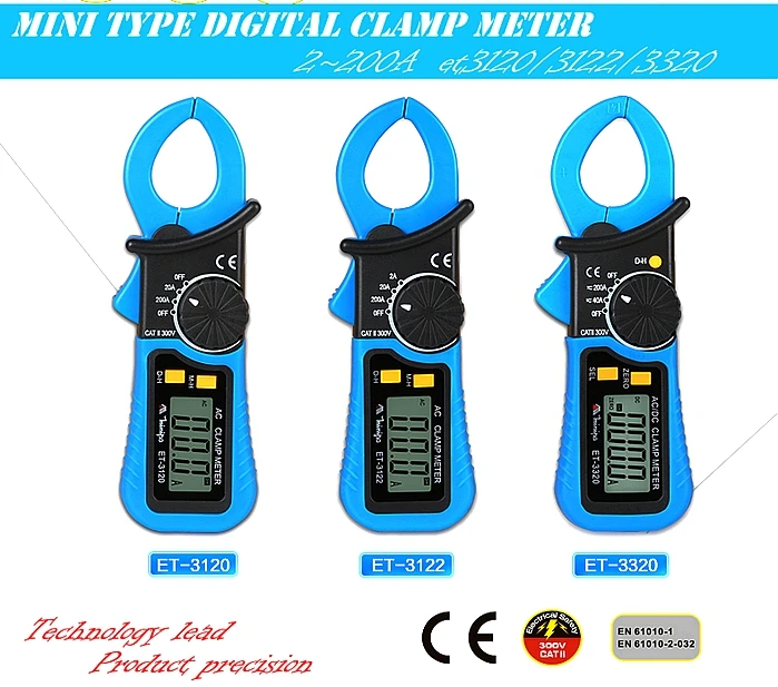 MINIPA ET 3120/ET 3122/ET 3320 Цифровой мультиметр зажим мини клещи.|Токоизмерительные клещи| |