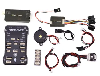 

Pixhawk PX4 2.4.6 32 bit ARM Flight Controller /8G TF Card/Led External/PPM/I2C/Minim OSD for RC Multicopter